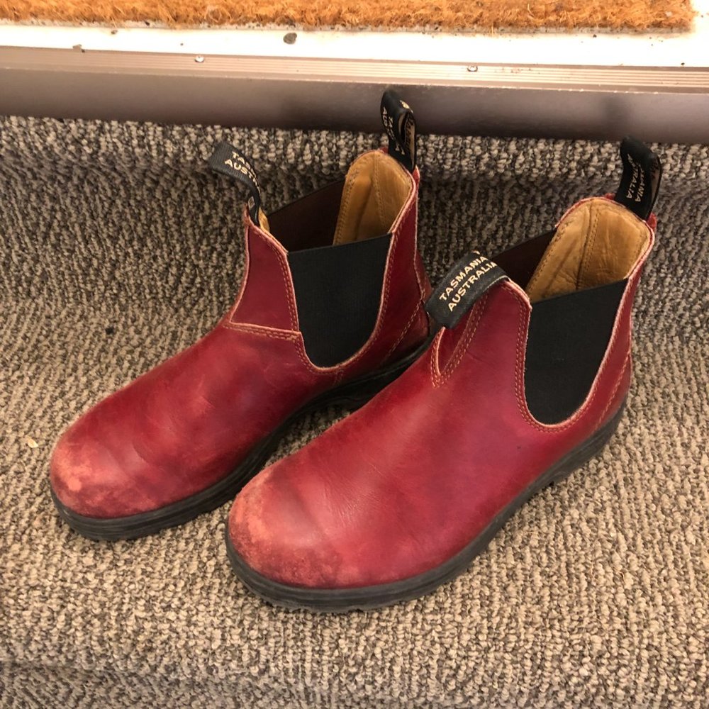 Red Blundstone Boots